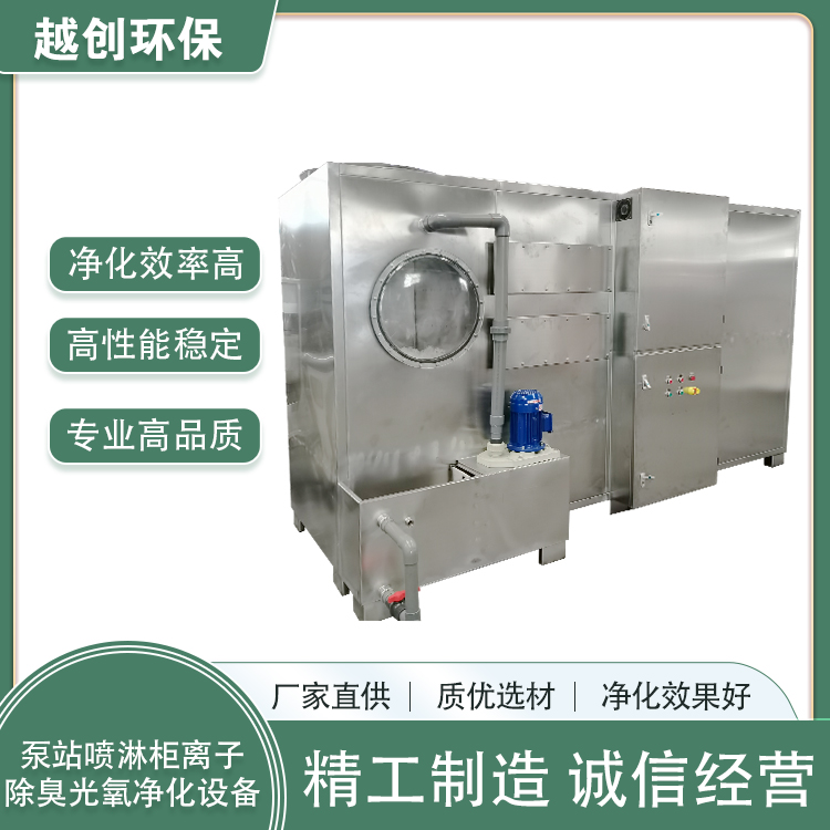 廠家非標定制垃圾中轉(zhuǎn)站復合噴淋光氧離子除臭一體機設(shè)備